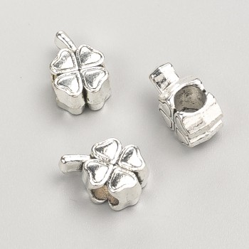 Pandora bead, diameter 8x6 mm, 20 g pack, 12 pcs ±, metal color 'Silver'