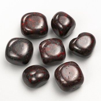 Souvenir natural stone Red Jasper, tumbled 22×19 mm (+-), 100 g packaging