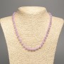 Purple 'Kunzite' Necklace with smooth beads 6mm