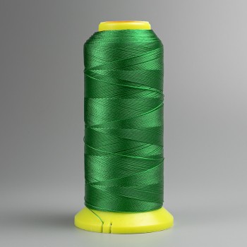 Green Bobbin Thread, 0.3 mm Diameter, Nylon for Crafts, 300 m