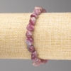 Tourmaline Stone Bracelet - Faceted, 8x8 mm diameter ± on elastic, length 18 cm