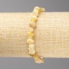 Yellow Jadeite Bracelet, Faceted Beads, Bead Size 8x4 mm ±, on Elastic, Length 18 cm