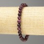 Rubellite Tourmaline Bracelet with Smooth Beads 6.5 mm, 18 cm (stretch)