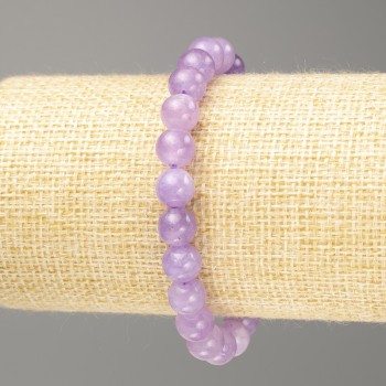 Amethyst Dyed Quartz Bracelet 8mm