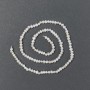 Oval river pearls on a thread, diameter 4x3 mm, length 36 cm ±