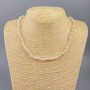 Necklace with freshwater pearls, diameter 6×4 mm, length 49 cm