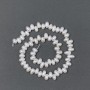 River White Oval Pearls on a Thread, Diameter 9.5×6 mm, Length 36 cm