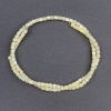 Tinted yellow mother-of-pearl cylindrical beads, diameter 3.5×3.5 mm, length 40 cm on a thread