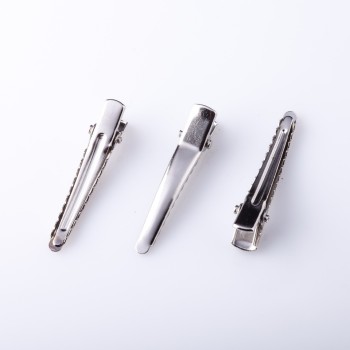 Price per pack / 10 pcs. Hairpin base 'Crocodile' with sharp tip 4.5 cm