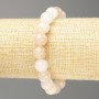 Selenite Bracelet (acrylic imitation) smooth beads, 10.5 mm diameter, 18 cm length (stretch)