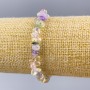 Fluorite chip bracelet, natural stone, chip size 8x4 mm, length 18 cm (stretch)