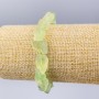 Bracelet with untreated jade, natural stone facets, diameter 10×13 mm, length 18 cm (stretch)