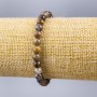 Sunny Bracelet with Natural Stone, Smooth Bead, 8mm Diameter, 18cm Length (Stretch)
