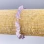 Amethyst Bracelet, natural stone chips, diameter 5x2 mm, length 18 cm (stretch)
