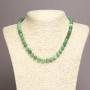 Chrysoprase Bead Necklace (Synthetic) - Smooth Beads, 8 mm, 45 cm