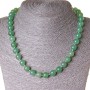 Jade Necklace, 10mm Beads, 47 cm