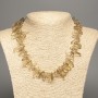 Necklace of natural gemstone wine quartz chip 'Needle', diameter 20x7mm, length 48cm +