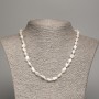 Necklace of natural baroque pearls with a 'Gasoline' tint, diameter 11×7 mm, length 45 cm +