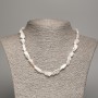 Necklace of natural baroque pearls with a 'gasoline' shade, 18×7 mm diameter, length 45 cm +
