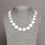 Necklace of natural Baroque pearls, diameter 16×5 mm (±), length 45 cm+