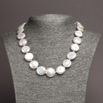 Natural Baroque Pearl Necklace, diameter 17 mm ±, length 48 cm ±
