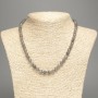 Labradorite necklace with smooth beads, diameter 6.5 mm, length 48 cm