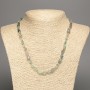 Natural fluorite necklace, faceted, 7x5 mm beads, 48 cm length
