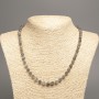 Labradorite Necklace with natural stone, faceted bead, 6.5 mm diameter, 50 cm length