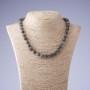 Labradorite natural stone necklace, length 45 cm, 10 mm diameter