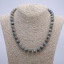 Labradorite Necklace with Smooth Bead 10mm, 45cm