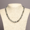 Natural Labradorite Necklace with smooth beads, 8–8.5 mm diameter, 47 cm long