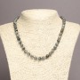 Natural Labradorite Necklace with smooth beads, 8–8.5 mm diameter, 47 cm long