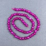 Raspberry Tourmaline Beads - Smooth Round Beads, 6 mm Diameter ± on Thread, Length 38 cm+