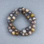 Sunstone Beads, natural smooth round beads, diameter 9.5 mm, on a thread, length about 39 cm