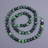 Zoisite Beads, Natural Stone, Smooth Round Beads, Diameter 6.5 mm, on a Thread, Length 40 cm
