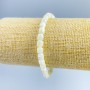 Mother-of-Pearl Barrel Bracelet, 6x6 mm Diameter, 18 cm Stretch