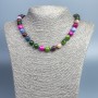 Bead Necklace Assorted Smooth Beads, 10 mm diameter, 48 cm length