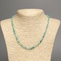 Faceted Amazonite Necklace, Rondelle Beads, Diameter 5×3.5 mm, Length 47 cm +