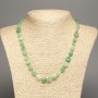 Necklace with natural chrysoprase tumbled beads, diameter 6x7 mm, length 48 cm +