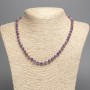 Necklace of natural fosfosiderite, faceted bead, 6 mm diameter, length 48 cm +