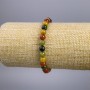 Bracelet "Jasper" multicolor (one-piece) smooth beads, 6 mm diameter, 18 cm stretch