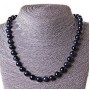 Aventurine Beads (Synthetic) Cairo Night Blue Sand, Smooth 8mm Beads, Length ±45 cm