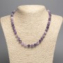 Lepidolite Necklace (Artificial Acrylic) Smooth Beads, 8 mm Diameter, 50 cm Length+