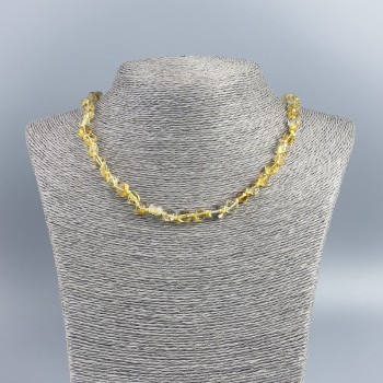 Citrine Faceted Beads Necklace, 50 cm