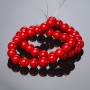 Coral Beads Smooth Ball (Pressed) 10mm 37 cm Strand