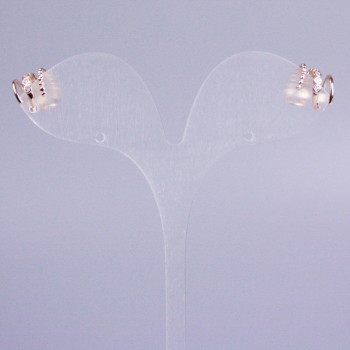 Каф потрійний Xuping Позолота 18К білі стрази 10х8мм +