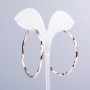 Xuping Hoop Earrings with 18K Gold Plating, 3mm Thick, 50mm Diameter