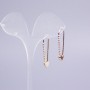 Xuping 18K Gold-Plated Earrings with White Crystals in Heart Shape