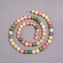 Beads on Thread - Assorted, Faceted Bead, 6.5 mm, 37 cm length
