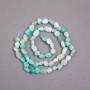 Larimar natural gemstone faceted beads on a string, diameter 6x8 mm ±, length 39 cm ±